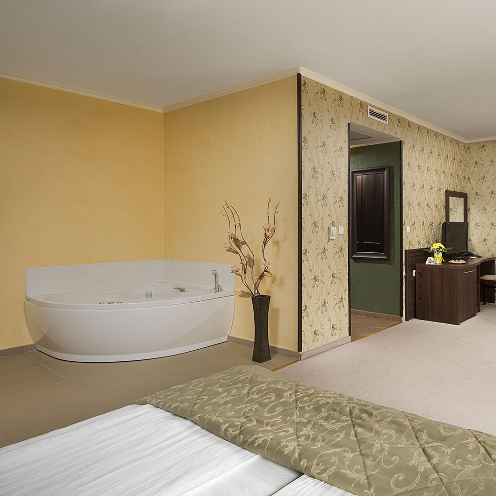 Deserved rest in the individual jacuzzi of the Deluxe studio in Balneo Hotel Saint Spas Velingrad